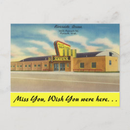 Michigan, Riverside Arena, Roller Skaten Postkarte