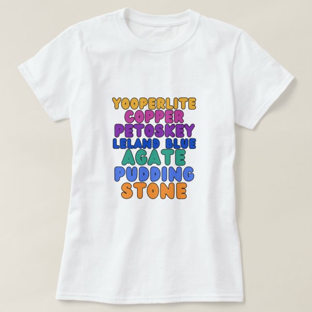 Michigan Rockhound T-shirt  (Design vorne)