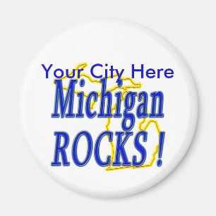 Michigan Rocks ! Magnet