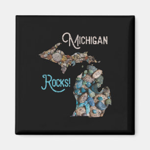 Michigan Rocks Petoskey Stone Jagd T-Shirt Great L Magnet