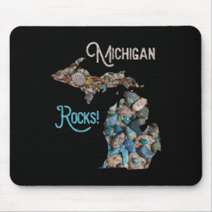 Michigan Rocks Petoskey Stone Jagd T-Shirt Great L Mousepad