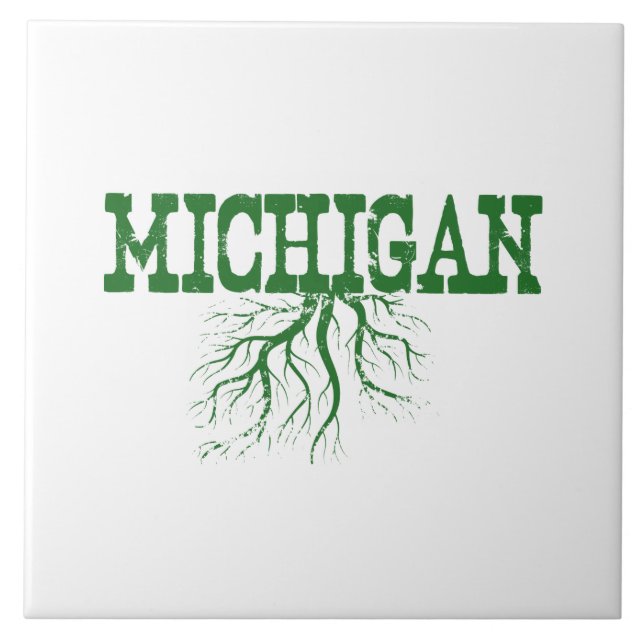 Michigan Roots Keramik Fliese (Vorderseite)