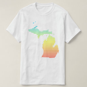 Michigan-Schauer verblassen T-Shirt