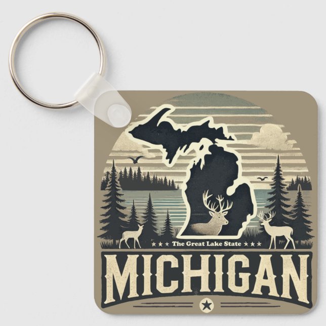 Michigan Schlüsselanhänger (Vorderseite)