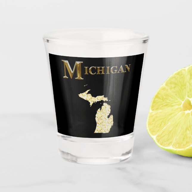 MICHIGAN SCHNAPSGLAS (Vorderseite)