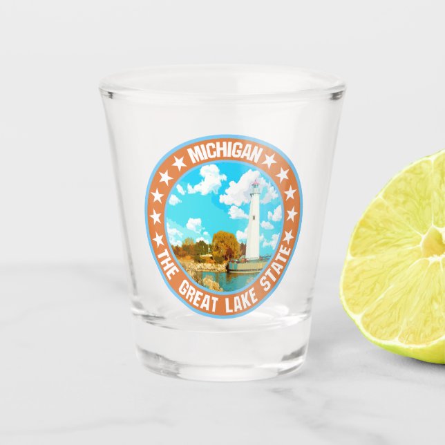 Michigan Schnapsglas (Vorderseite)