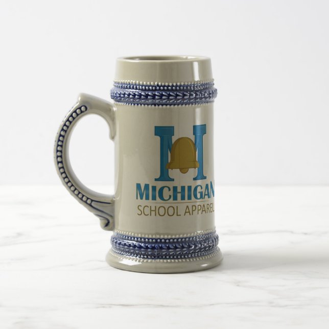 Michigan School Apparel Bierglas (Links)