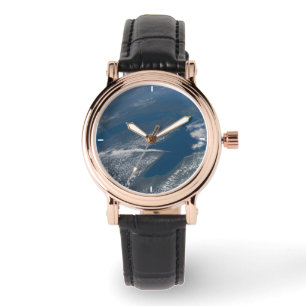 Michigan See, Huron See und Staat von Michigan. Armbanduhr