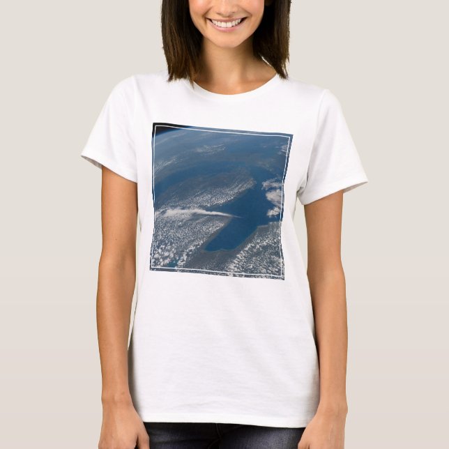 Michigan See, Huron See und Staat von Michigan. T-Shirt (Vorderseite)