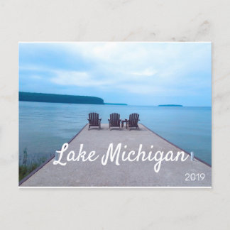 Michigan-See im Landkreis der Tür 2019 Postkarte
