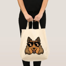 Michigan Shetland Sheepdog mit Sonnenbrille Tragetasche
