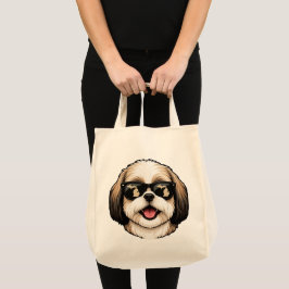 Michigan-Shih-Tzu mit Sonnenbrille Tragetasche