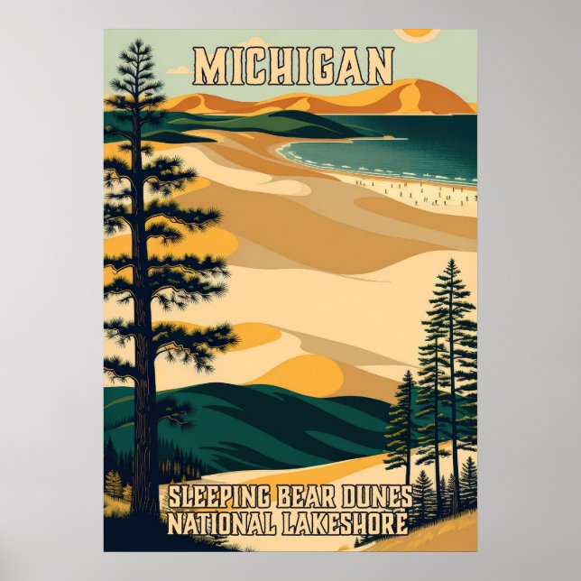 Michigan Sleeping Bear Dunes National Lakeshore 01 Poster (Vorne)
