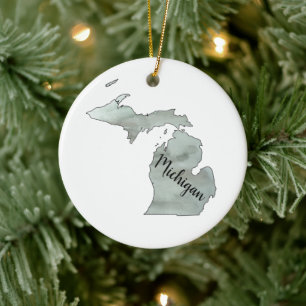 Michigan Staat Illustration Keramik Ornament