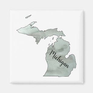 Michigan Staat Illustration Magnet