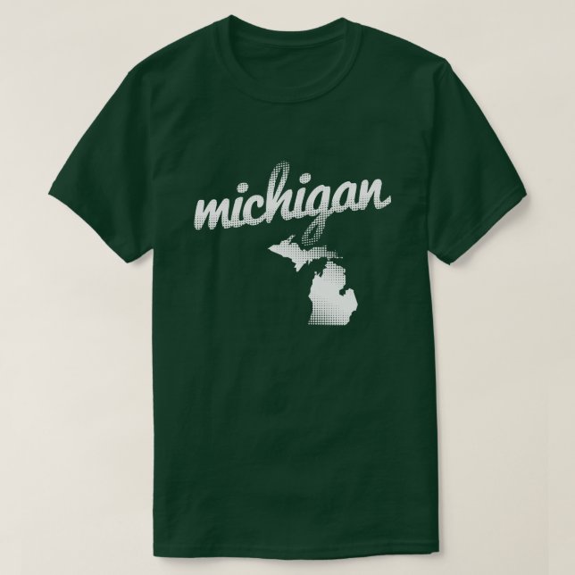 Michigan-Staat im Weiß T-Shirt (Design vorne)