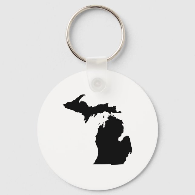 Michigan Staat Kontur Schlüsselanhänger (Vorderseite)