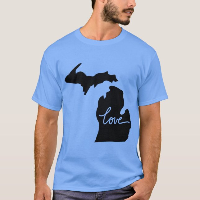 Michigan Staat Liebe Oversized T-Shirt (Vorderseite)