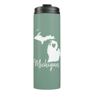 Michigan Staat Map Thermosbecher