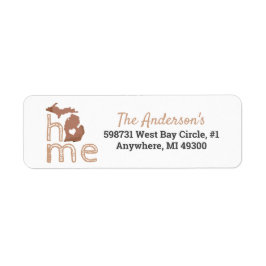 Michigan Staat Silhouette mit Zuhause