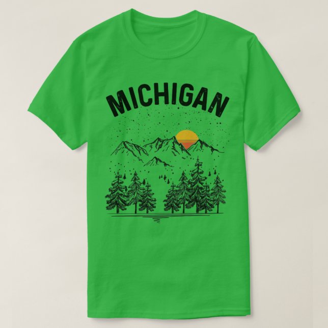 Michigan Staat Vintag Retro T-Shirt (Design vorne)
