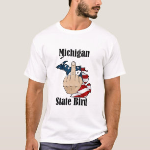 Michigan Staat Vogel T - Shirt Mittelfinger