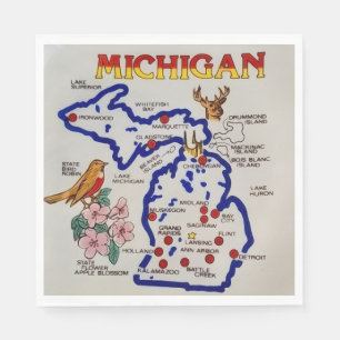Michigan Staatsfeier Serviette
