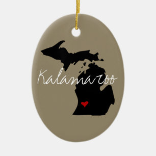 Michigan-Stadt Keramikornament