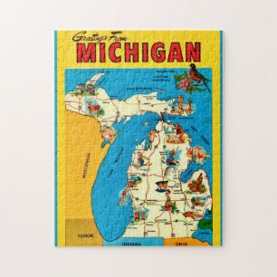 Michigan State 11x14 Postkarte Puzzle