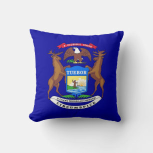 Michigan State Flag American MoJo Pillow Kissen