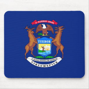 Michigan State Flag Design Mousepad