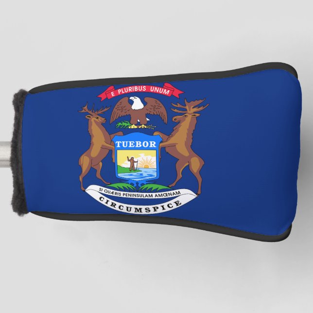 Michigan State Flag Golf Head Cover Headcover (Vorderseite)