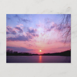 Michigan Sunset 1 Postkarte