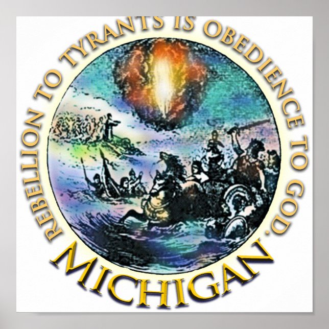 Michigan-Tee-Party-Plakate Poster (Vorne)