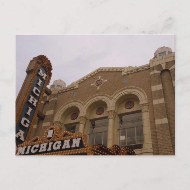Michigan Theater, Ann Arbor Postkarte (Vorderseite)