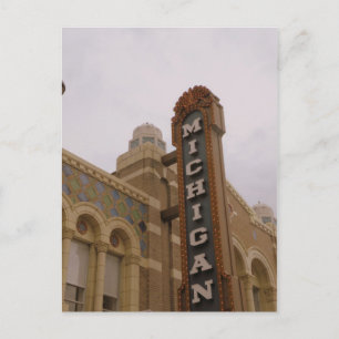 Michigan Theater Postcard Postkarte