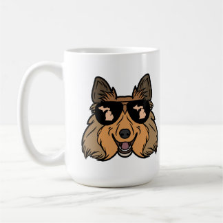 Michigan Theme coffee Tasse - Sheltie Sheepdog