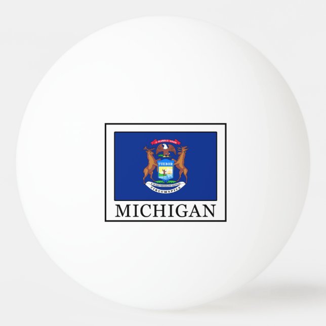 Michigan Tischtennisball (Vorderseite)