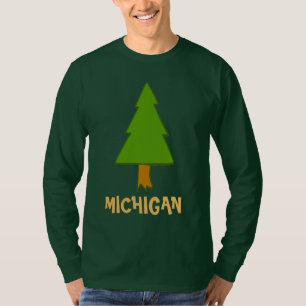 Michigan, Tree, Text bearbeiten T-Shirt