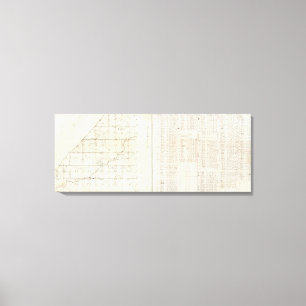 Michigan-Übersicht Leinwanddruck