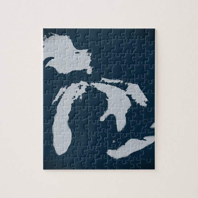 Michigan und die Great Lakes Puzzle (Vertikal)