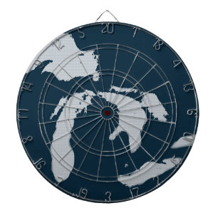 Michigan und die Großen Seen Dartscheibe