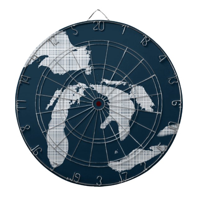 Michigan und die Großen Seen Dartscheibe (vorne)