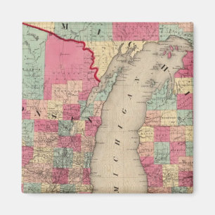 Michigan und Wisconsin Magnet