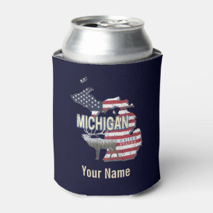 Michigan United Staaten Retro Staat Map Vintag USA Dosenkühler
