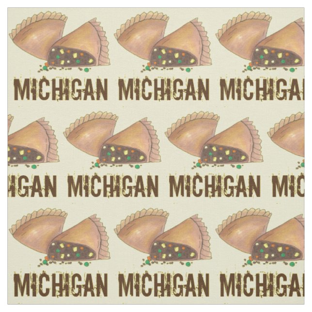 Michigan Upper Peninsula Pasty Meat Pie Feinschmec Stoff (Muster)