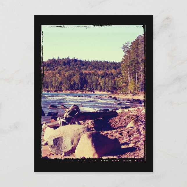 Michigan Upper Peninsula Postkarte (Vorderseite)