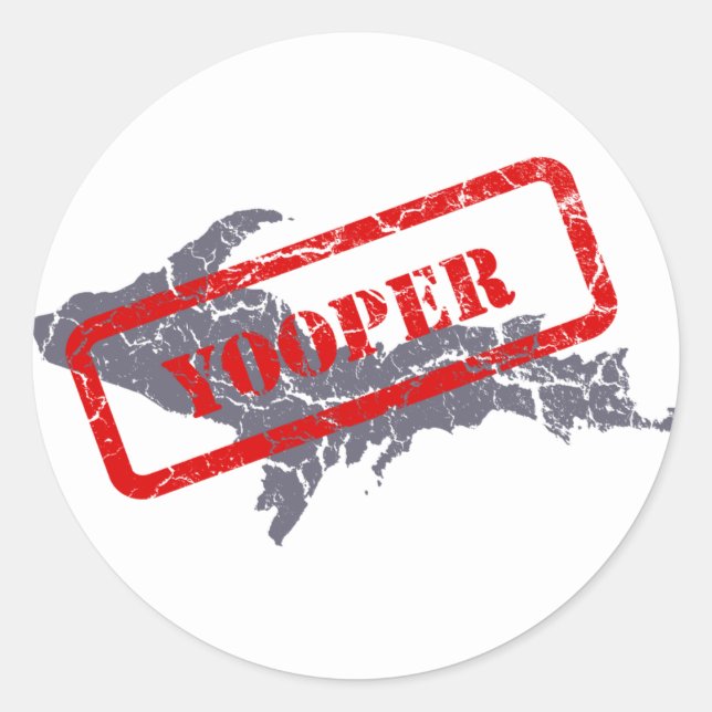 Michigan Upper Peninsula Yooper Sticker (Vorderseite)