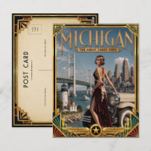 Michigan Vintage Art Deco Golden Age