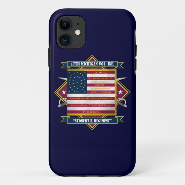 Michigan Volunteer Infantry Case-Mate iPhone Hülle (Rückseite)